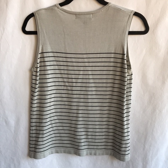 Oliver Perry Knitwear sleeveless silk and cotton sweater, size M - Picture 4 of 5